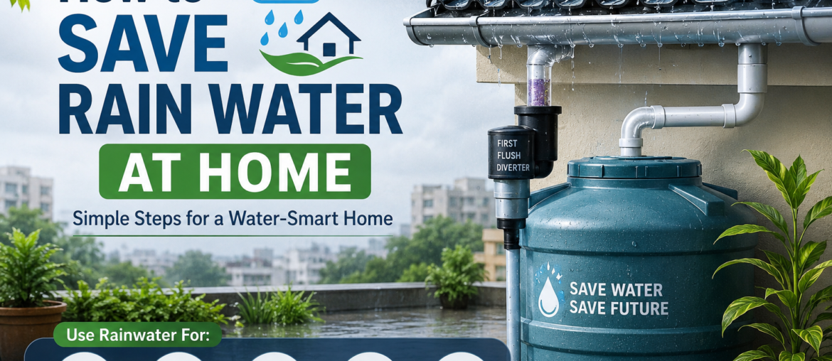 How to Save Rain Water at Home