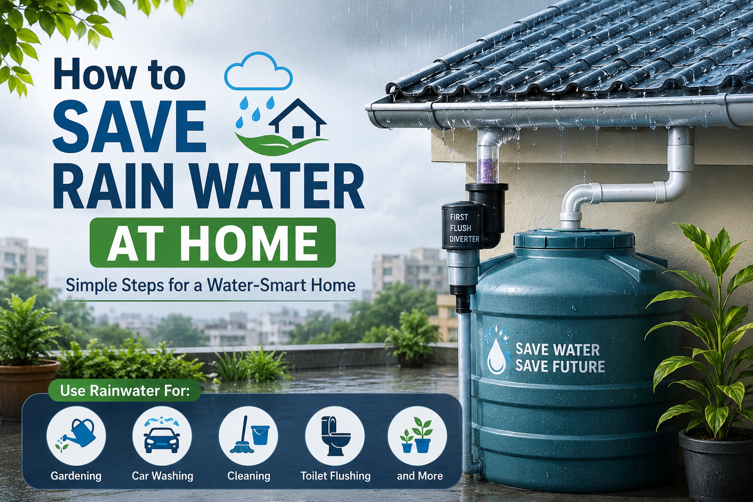 How to Save Rain Water at Home: A Simple Guide for Every Indian Household How to Save Rain Water at Home